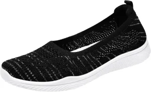 Womens Canvas Slip on Sneakers Walking Tennis Flat Dress Loafers Platform Wedge Mesh Shoes Embroidery Sneakers Casual Fashion