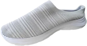 Womens Canvas Slip on Sneakers Walking Tennis Flat Dress Loafers Platform Wedge Mesh Shoes Embroidery Sneakers Casual Fashion