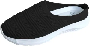 Womens Canvas Slip on Sneakers Walking Tennis Flat Dress Loafers Platform Wedge Mesh Shoes Embroidery Sneakers Casual Fashion