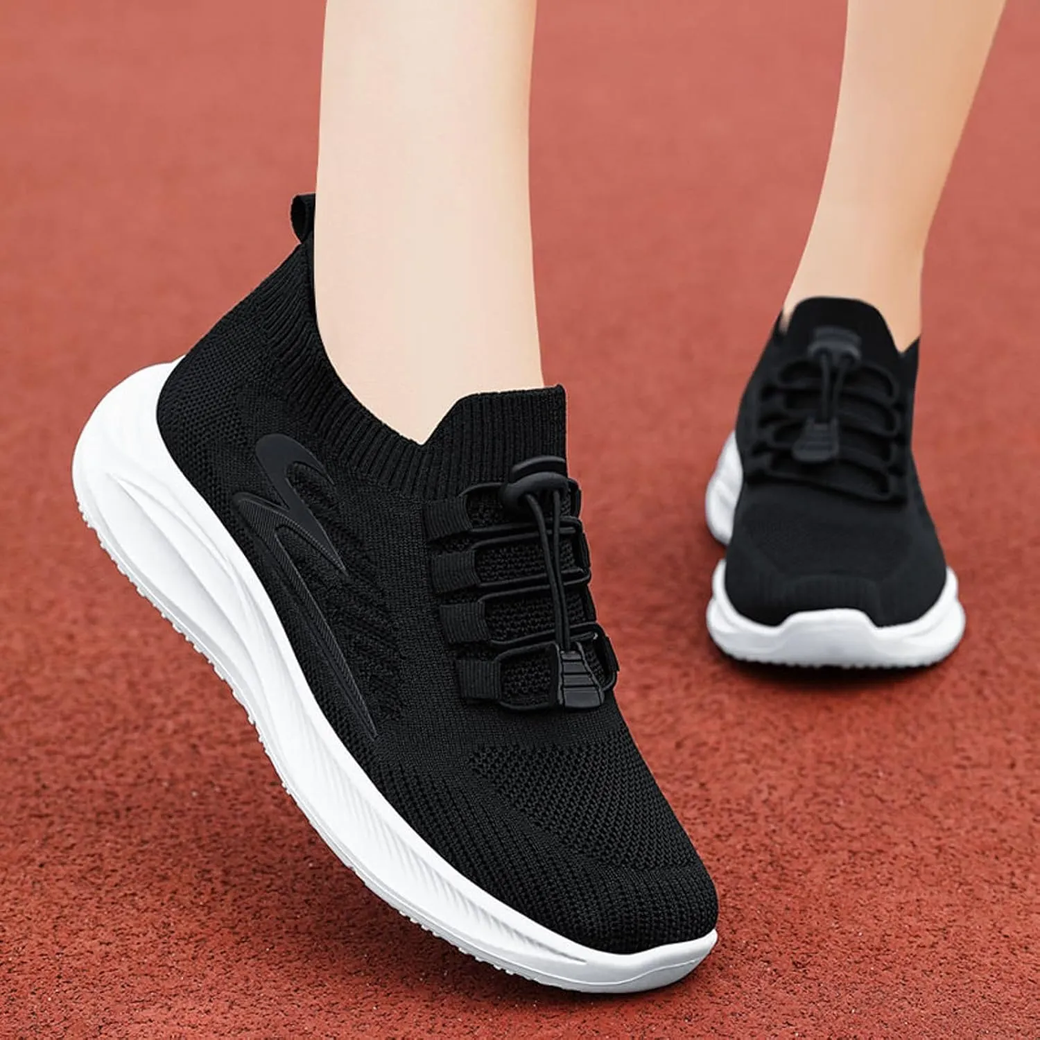 Womens Canvas Slip on Sneakers Walking Tennis Flat Dress Loafers Platform Wedge Mesh Shoes Embroidery Sneakers Casual Outdoor