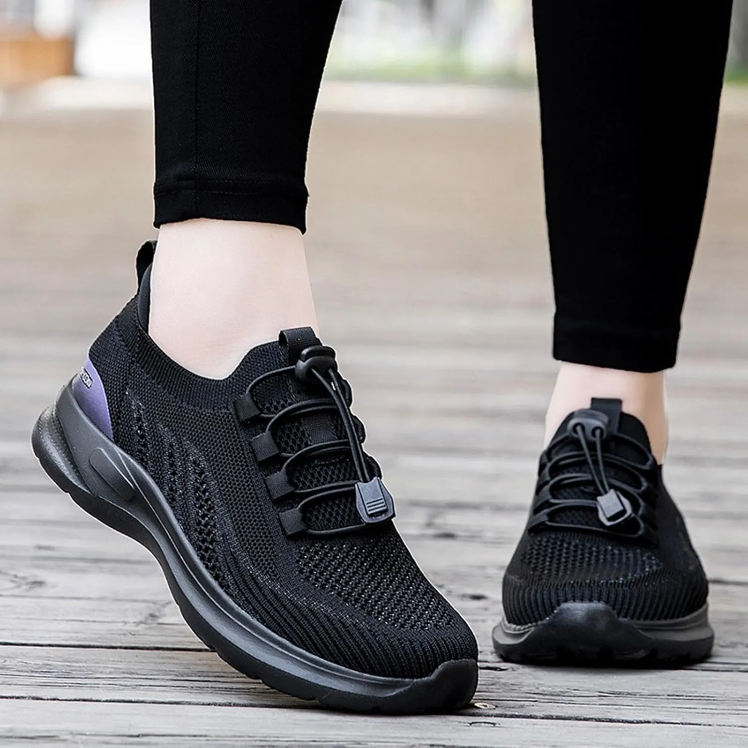 Womens Canvas Slip on Sneakers Walking Tennis Flat Dress Loafers Platform Wedge Mesh Shoes Embroidery Sneakers Casual T-Strap