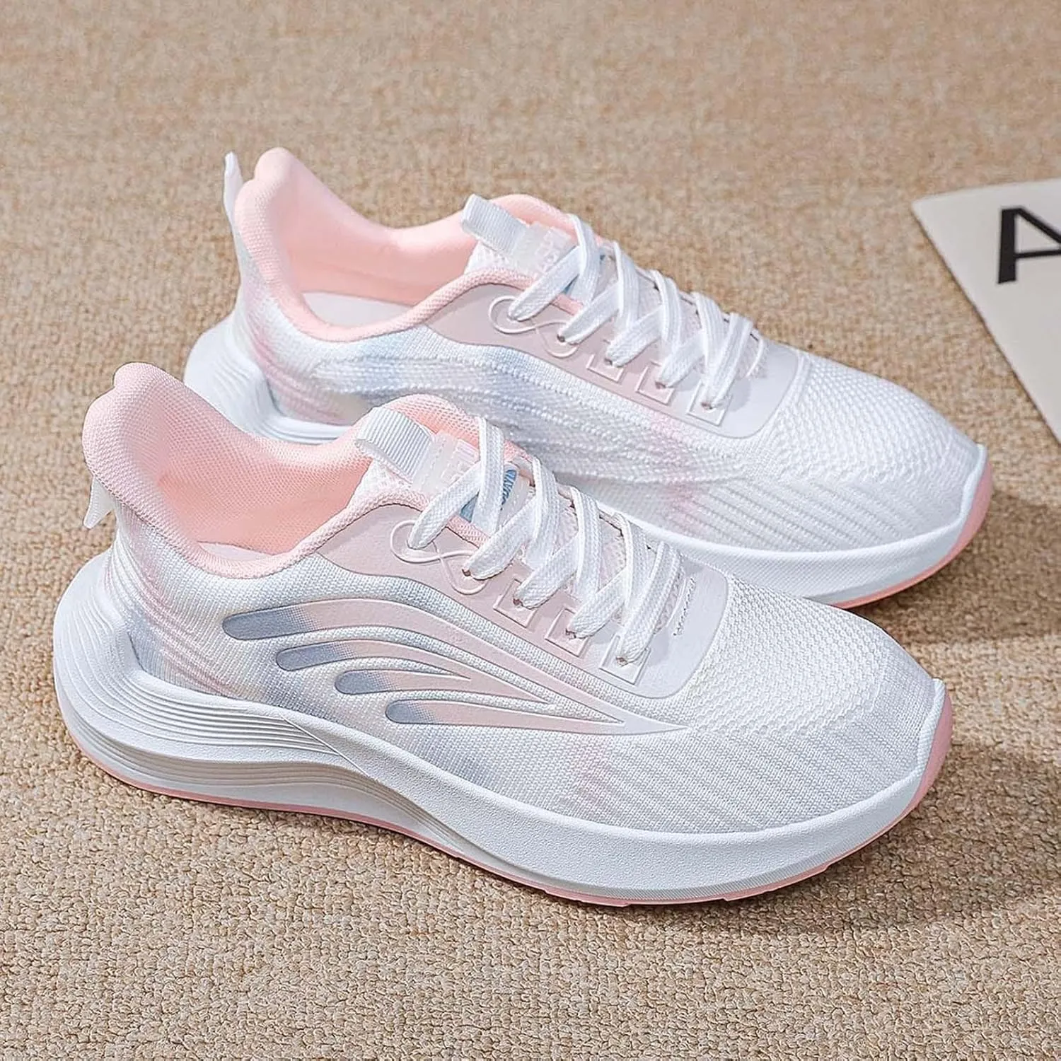 Womens Canvas Slip on Sneakers Walking Tennis Flat Dress Loafers Platform Wedge Mesh Shoes Embroidery Sneakers Casual T-Strap