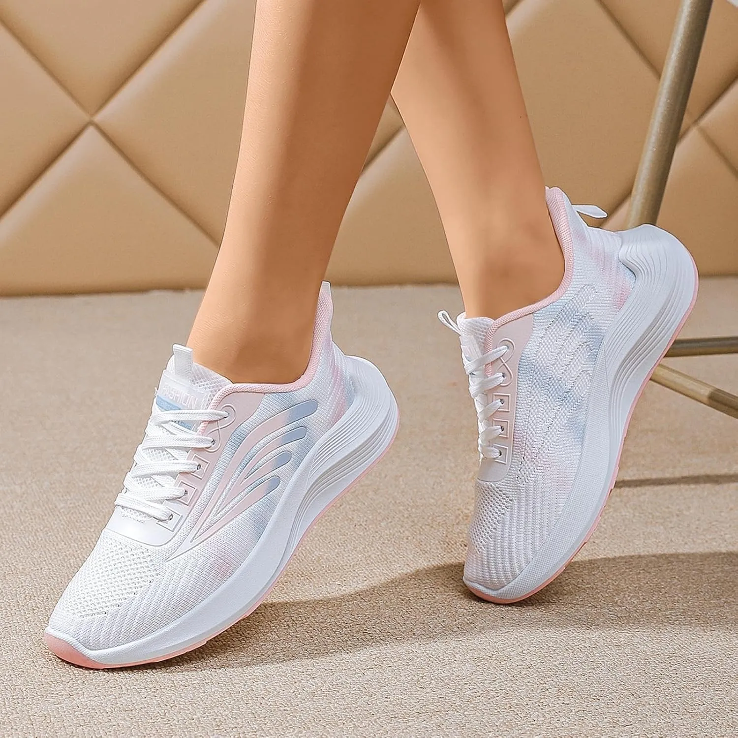 Womens Canvas Slip on Sneakers Walking Tennis Flat Dress Loafers Platform Wedge Mesh Shoes Embroidery Sneakers Casual T-Strap