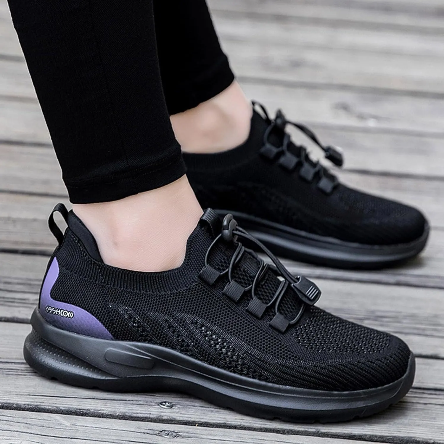 Womens Canvas Slip on Sneakers Walking Tennis Flat Dress Loafers Platform Wedge Mesh Shoes Embroidery Sneakers Casual T-Strap
