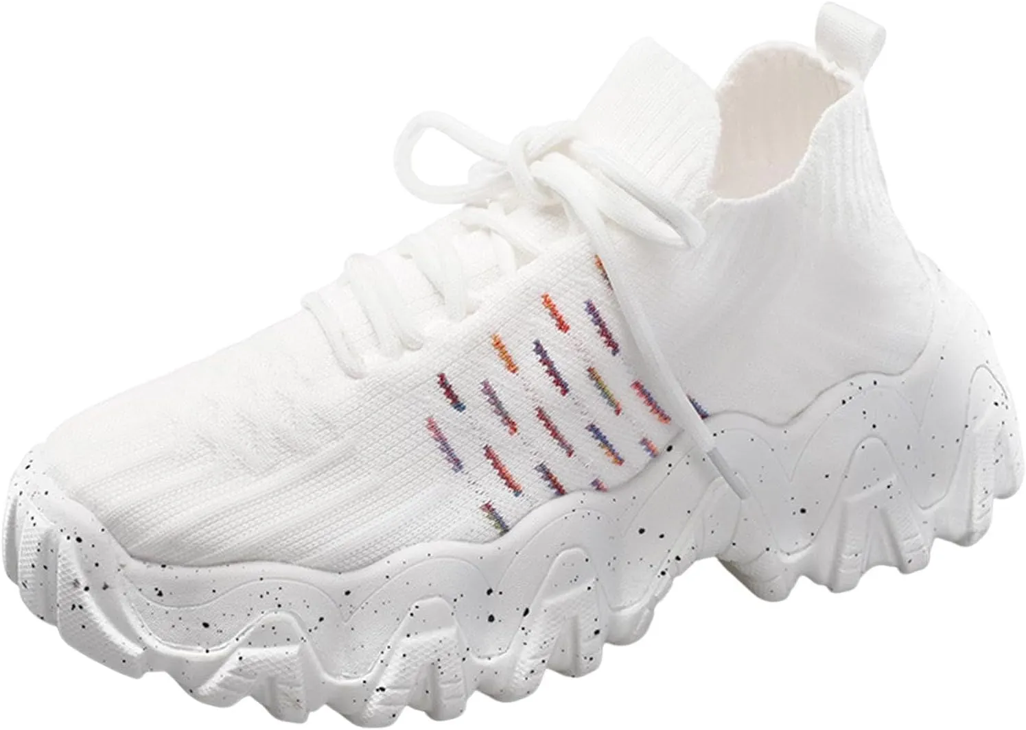 Womens Canvas Slip on Sneakers Walking Tennis Flat Dress Loafers Platform Wedge Mesh Shoes Embroidery Sneakers Casual