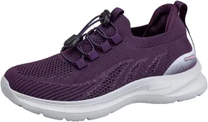 Womens Canvas Slip on Sneakers Walking Tennis Flat Dress Loafers Platform Wedge Mesh Shoes Embroidery Sneakers Casual