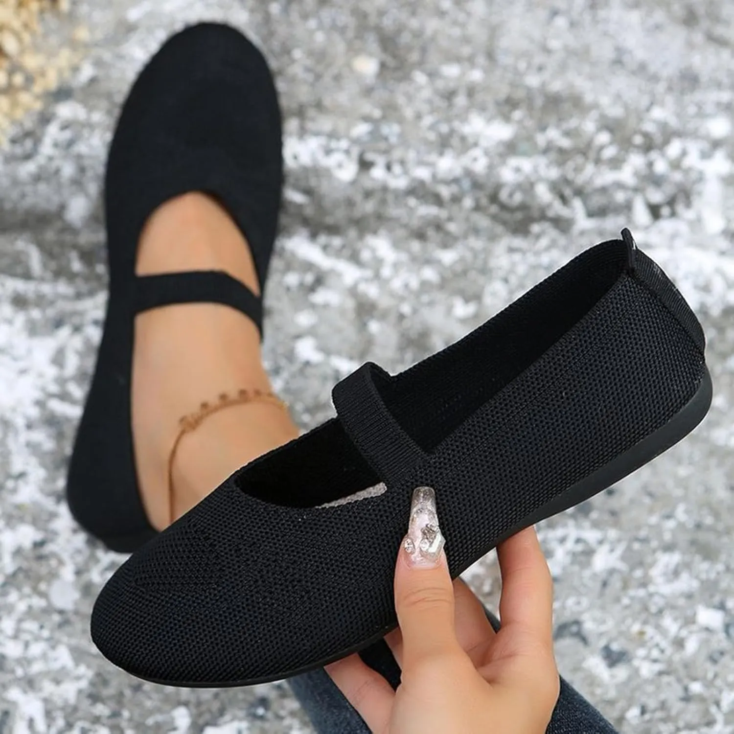 Women's Casual Slip On Shoes Breathable Comfortable Flat Loafers for Everyday Wear Lightweight Support Shoes Summer