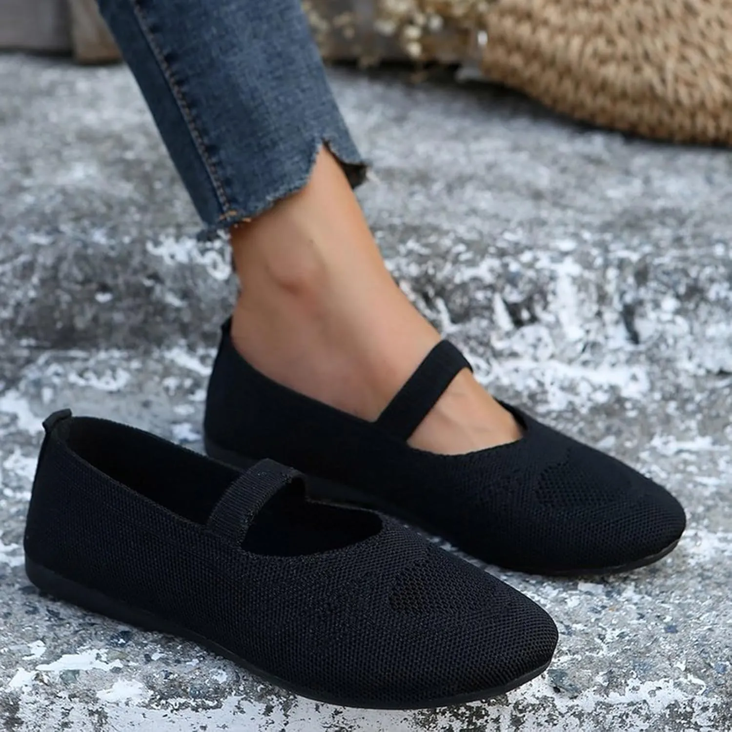 Women's Casual Slip On Shoes Breathable Comfortable Flat Loafers for Everyday Wear Lightweight Support Shoes Summer
