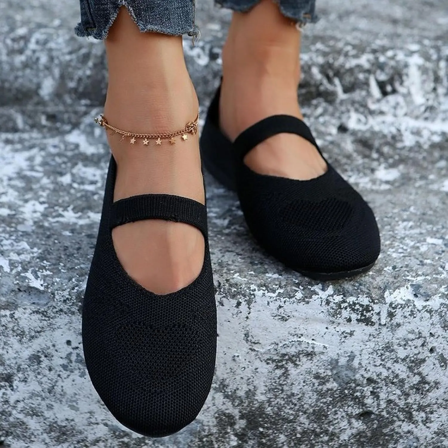 Women's Casual Slip On Shoes Breathable Comfortable Flat Loafers for Everyday Wear Lightweight Support Shoes Summer