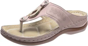 Women's Comfortable Sandals Beach Non Slip Slippers Breathable Slides Sandals Comfortable Walking Wedge Sandals