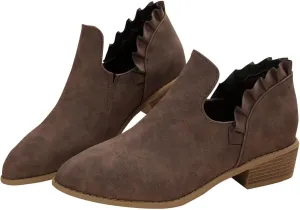 Womens Fall Booties Cow Print Boots for Women White Boots Ankle Ladies Low Heel Womens Booties and Ankle Boots Leather High Heel Ankle Boots for Women Sexy