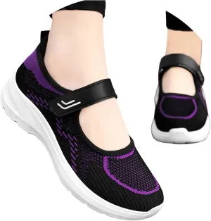 Womens Lightweight Walking Shoes Mesh Breathable Slip On Mary Jane Sneaker Casual Soft Casual Toddler Shoes Girls