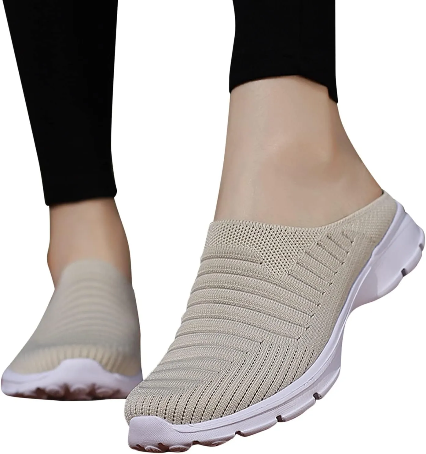 Women's Loafer Flat White Leather Sneakers for Women Hiking Shoes Women Round Toe Slip On Casual Mens Loafers Casual Slip On Black Sneakers for Women