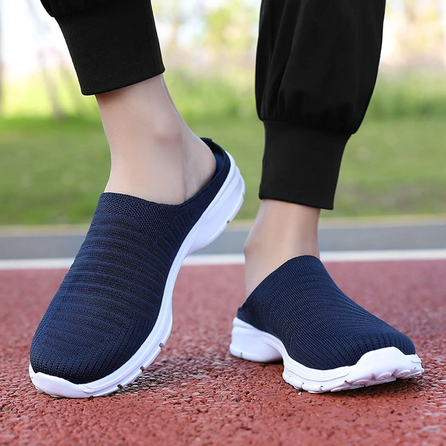 Women's Loafer Flat White Leather Sneakers for Women Hiking Shoes Women Round Toe Slip On Casual Mens Loafers Casual Slip On Black Sneakers for Women
