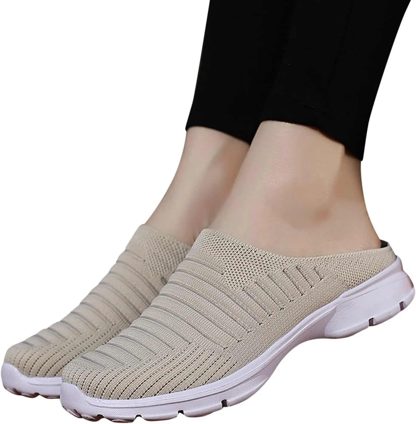 Women's Loafer Flat White Leather Sneakers for Women Hiking Shoes Women Round Toe Slip On Casual Mens Loafers Casual Slip On Black Sneakers for Women