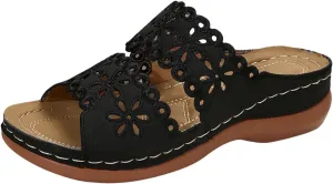 Women's Non Slip Slippers Open Toe Flatform Wedge Casual Sandal Banquet Sandals Beach Non Slip Wedge Sandals