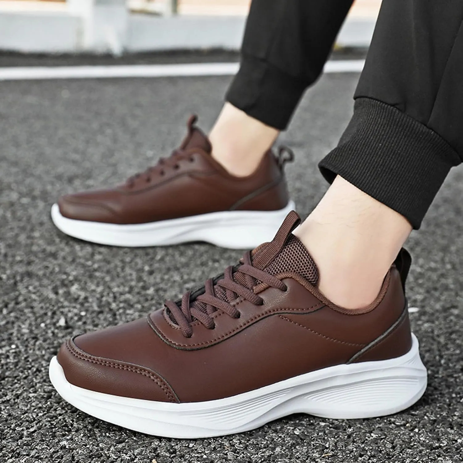 Womens Shoes Fall 2024Women's Sneakers in White in Wide Width Womens Loafers Fashion Round Toe Christmas Shoes for Women Wide Comfortable & Lightweight
