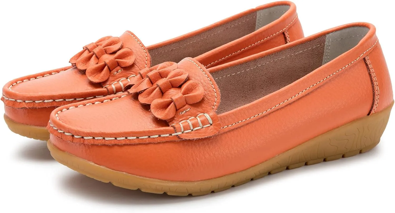 Womens Slip On Loafers Comfort Orthopedic Loafers Arch Support Sneakers Casual Walking Shoes Dressy Business Shoes