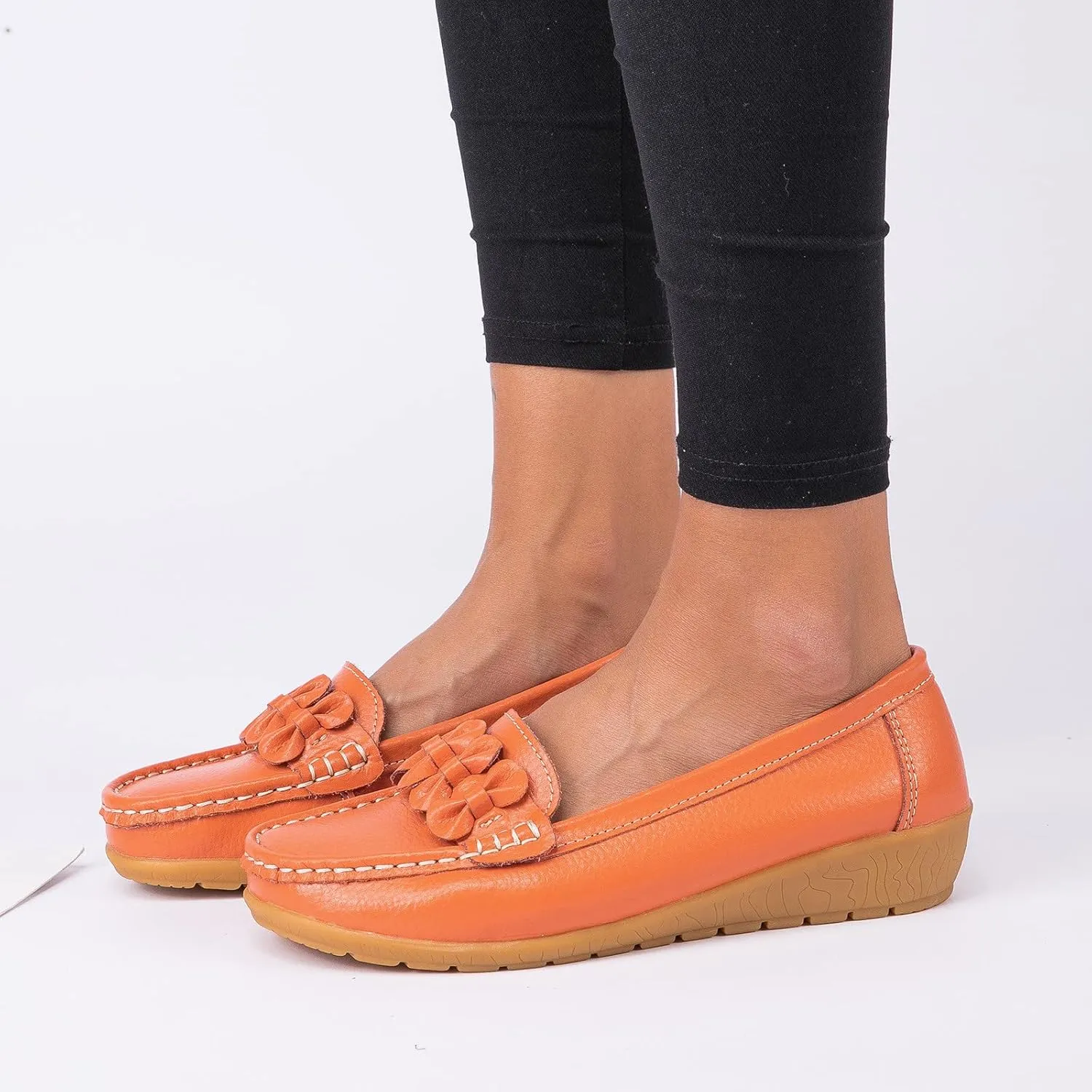 Womens Slip On Loafers Comfort Orthopedic Loafers Arch Support Sneakers Casual Walking Shoes Dressy Business Shoes
