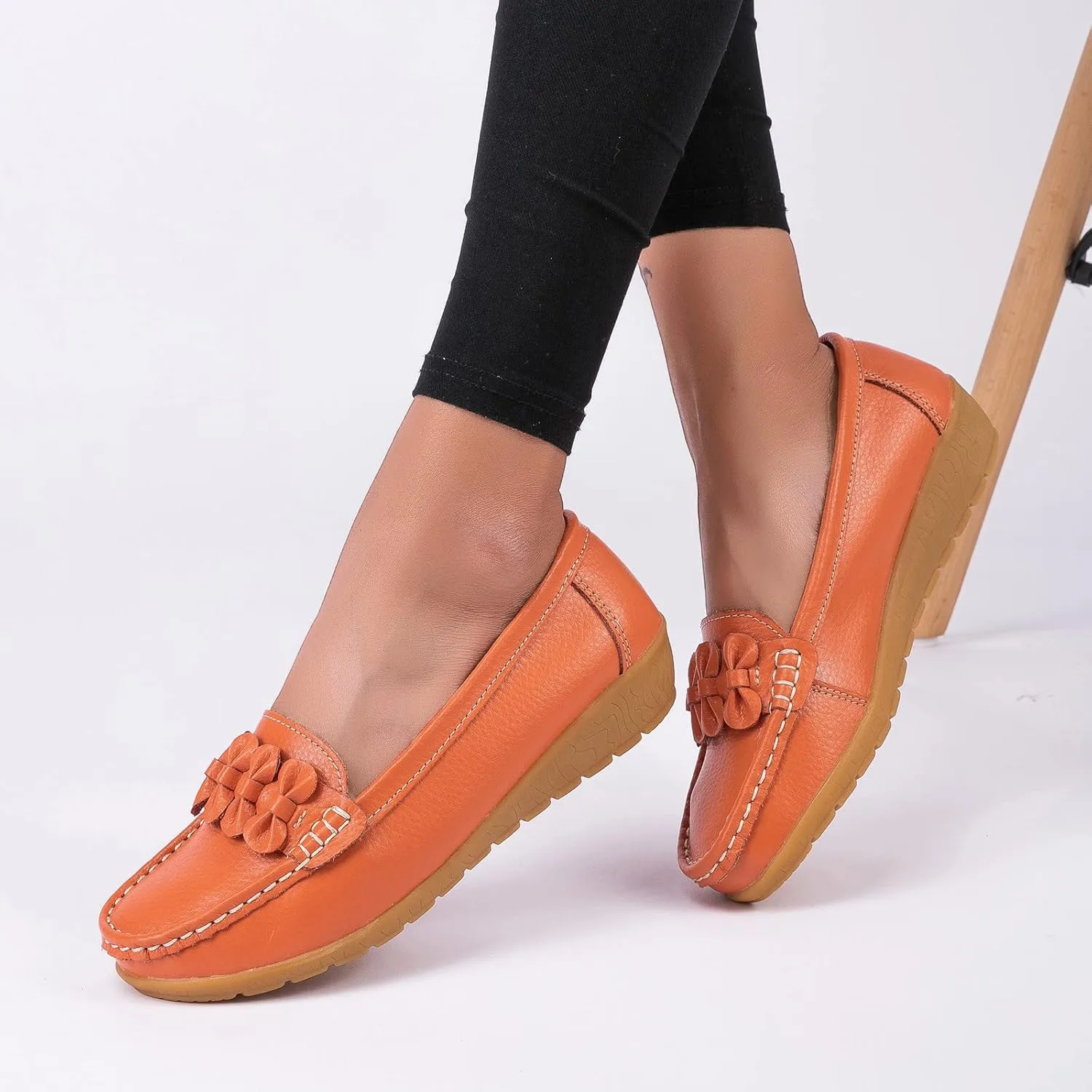 Womens Slip On Loafers Comfort Orthopedic Loafers Arch Support Sneakers Casual Walking Shoes Dressy Business Shoes