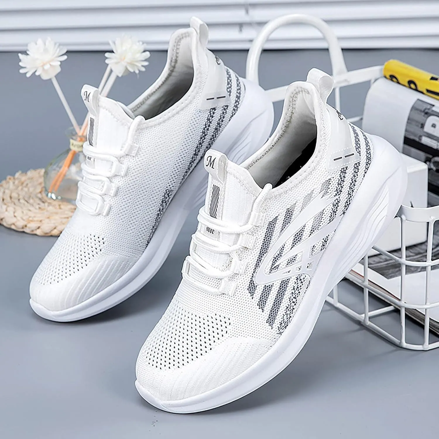 Women's Sneakers Size 9 Slip On Sneakers with Arch Support for Women and Non Slip Brown Slip On Shoes for Elderly Women Womens Sneakers Size 6.5 Wide Women's Everyday Shoes Work