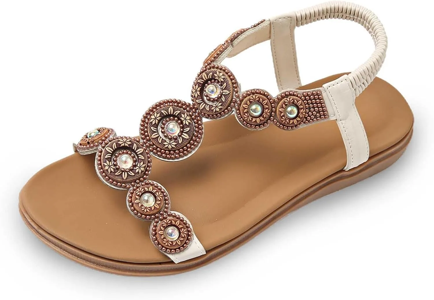 Women's Summer Fashion Leather Open Toed Sandals Breathable Comfortable Non Slip Shoes Sandal Shoes Women