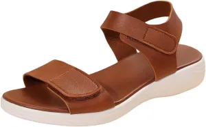 Women's Summer Flat Sandals Casual Comfortable Beach Walking Shoes for Women Fashionable Open Toe Slide Sandals