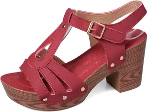 Women's Summer High Heel Sandals Open Toe Comfortable Footwear For Casual Outings Beach Vacations Work Dates And