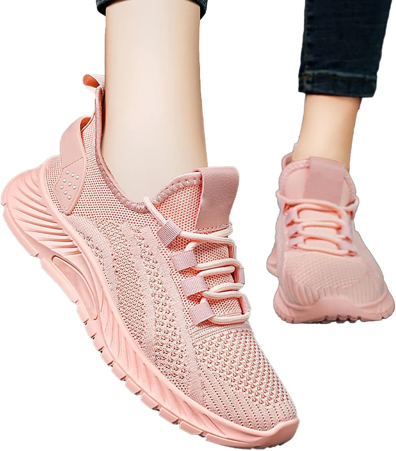 Womens Tennis Shoes Womens Sneakers Wide Width Womens Loafers with Arch Support Flat Heel Closed Toe Christmas Dress Shoes for Women Comfort Cute Casual Slip On Lightweight