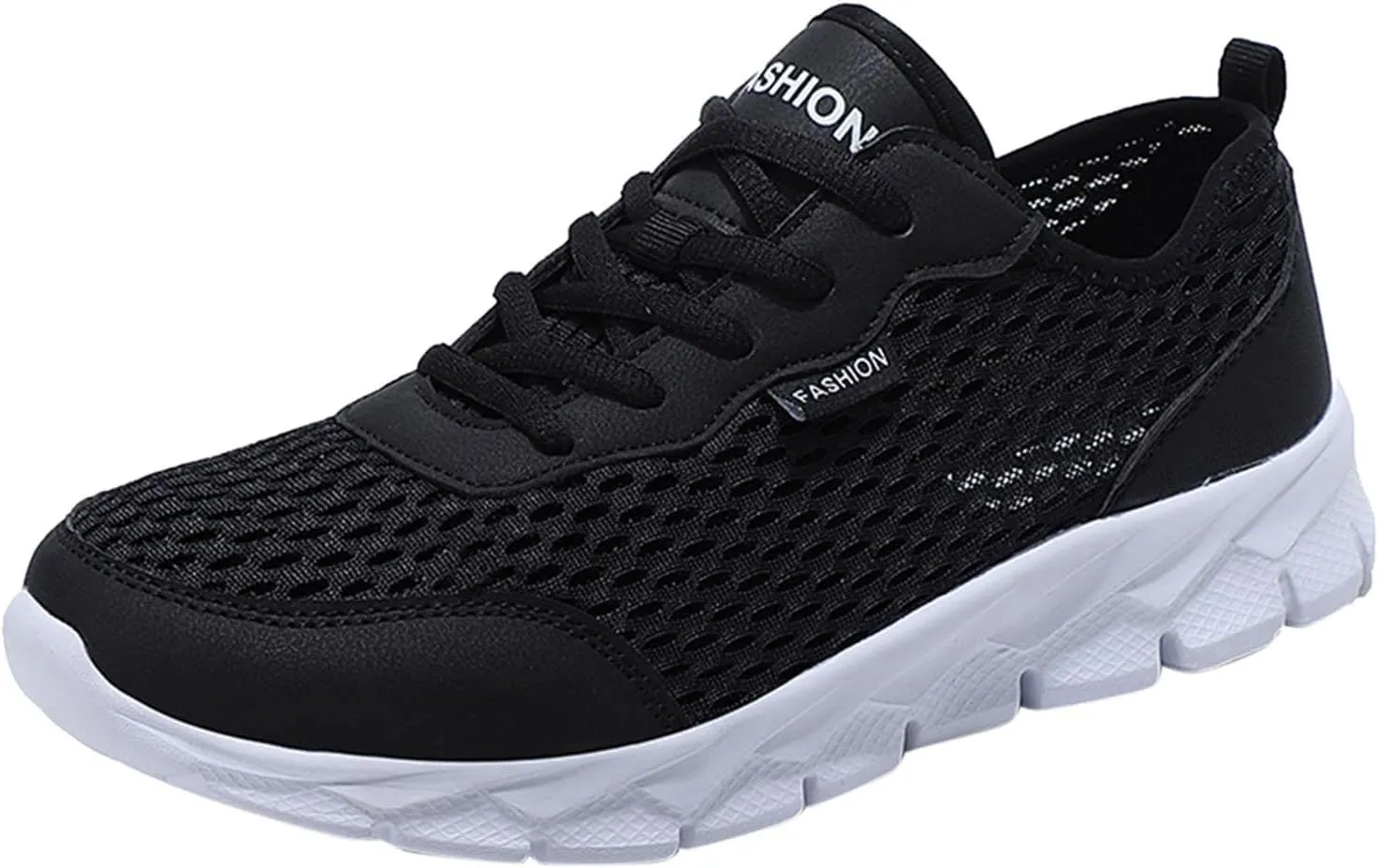 Womens White Tennis Shoes Black Sneakers for Women Men's Running Shoes Comfortable Dressy Slip on Black Loafers Women Platform Women's Sneakers with Arch Support