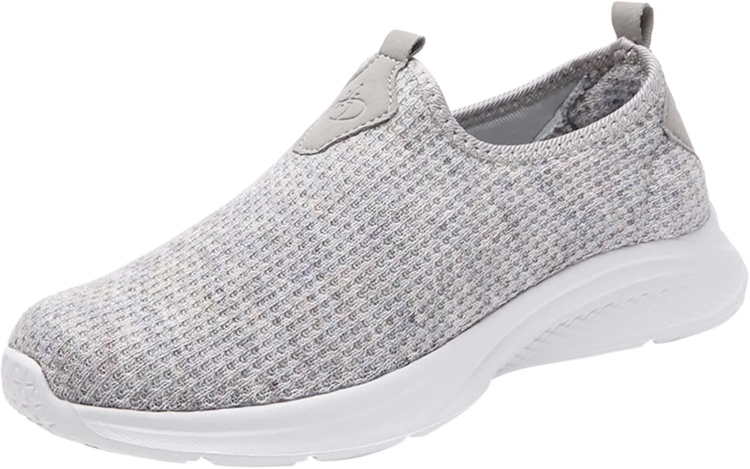 Womens White Tennis Shoes Platform Sneakers for Women Fashion Workout Shoes for Women Round Toe Slip On Casual Mens Loafers White Sneakers Men Wide
