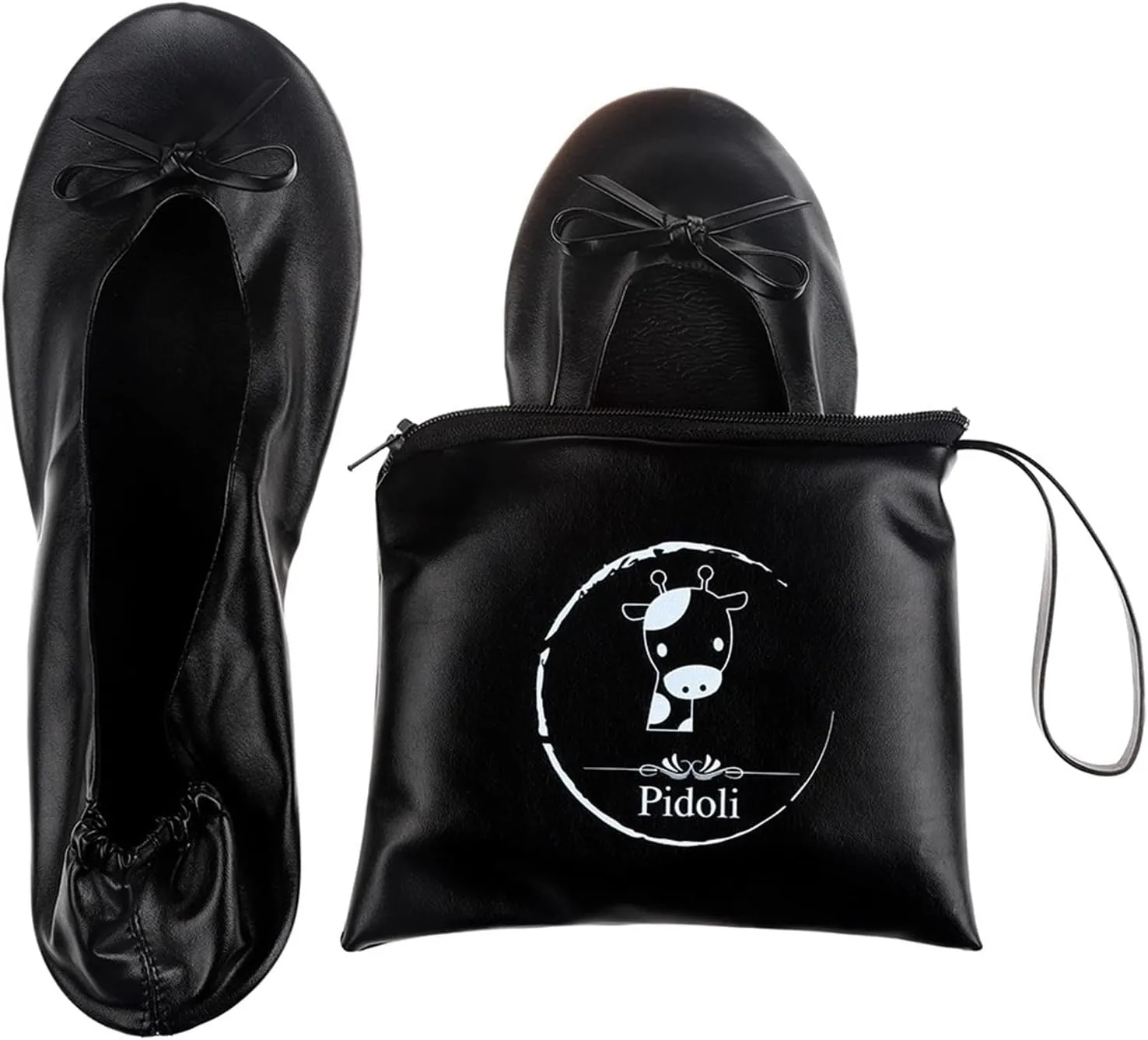 Work Boots Women's Foldable And Portable Ballet Shoes Womens Flats Pull On Slides For Girls Ladies Fall Winter
