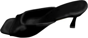 ZSpzx Summer Sandals For Women 2025,Women's Low Heels Stiletto Heeled Sandal Slides Open Square Toe Slip On Mules Dressy Sexy Fashion Comfort Shoes for Party, Wedding, and Vacation